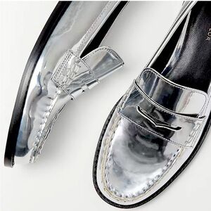 Ann Taylor Metallic Loafers